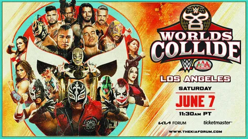 WWE x AAA Worlds Collide 2025 se celebra este sábado en Los Ángeles.