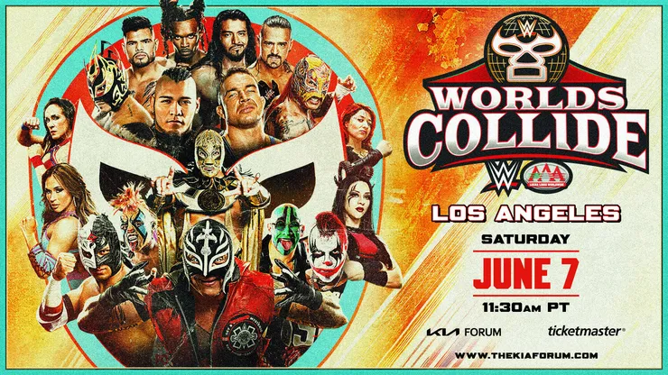 WWE x AAA Worlds Collide 2025 se celebra este sábado en Los Ángeles.