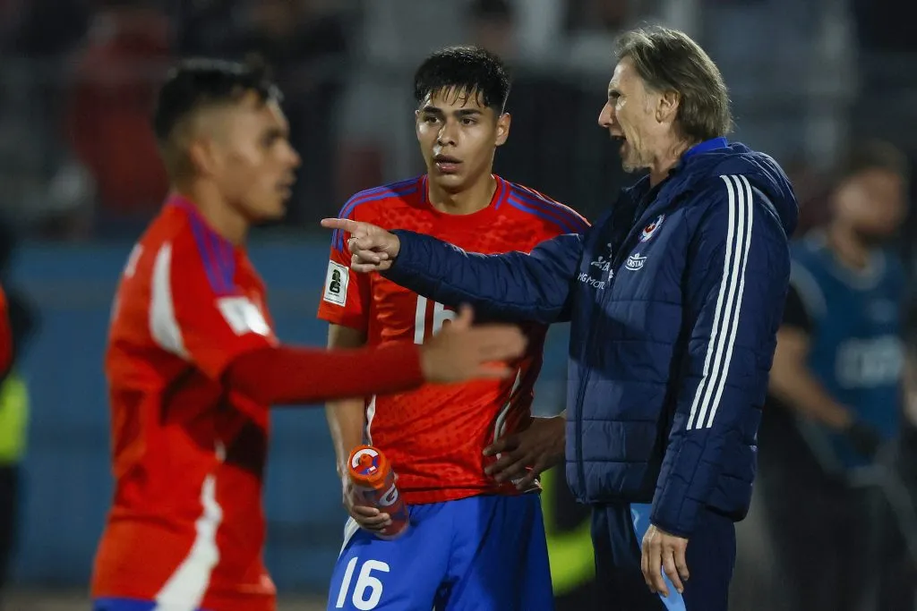 Vicente Pizarro y Darío Osorio, dos de los ‘nuevos’ que se consolidaron en la Roja con Gareca. (Andres Pina/Photosport).