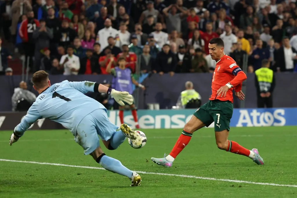 Con gol de Cristiano Ronaldo, Portugal avanzó a la gran final de la UEFA Nations League dejando en el camino a Alemania. Foto: Getty Images.