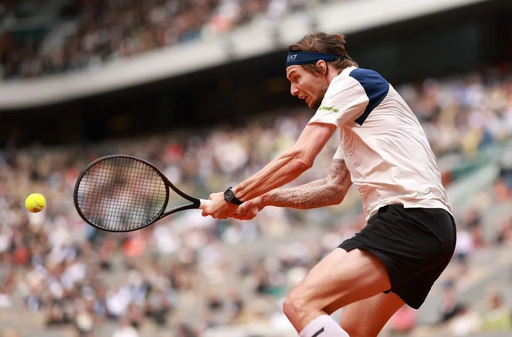 Alexander Bublik en Roland Garros 2025 (Getty Images).