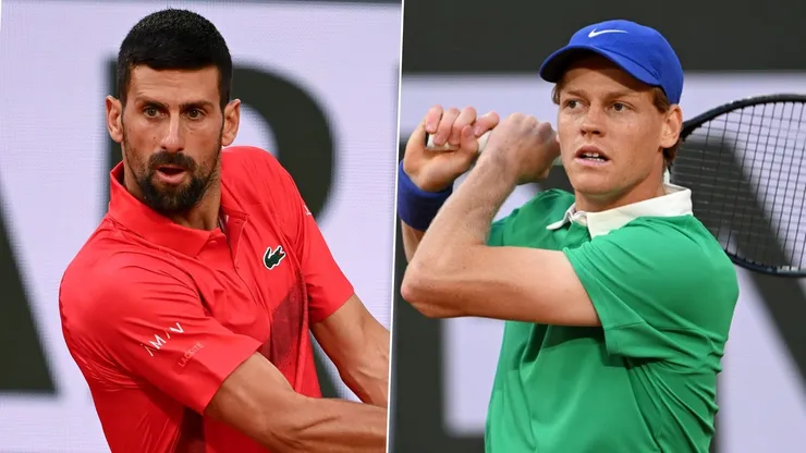 Novak Djokovic y Jannik Sinner
