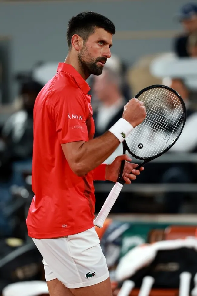 Novak Djokovic en los cuartos de final de Roland Garros (Getty Images).