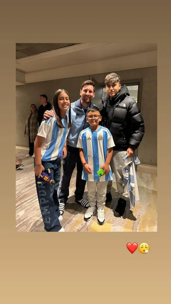 El posteo de Marite Matus con la aparición de Lionel Messi