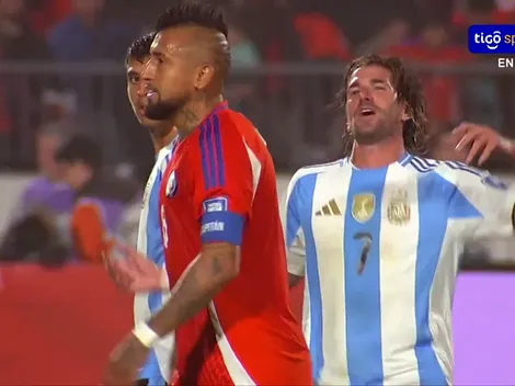 Duelo caliente: Vidal rechazó abrazo de De Paul con manotazo