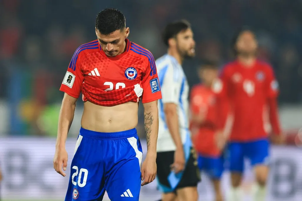 Lucas Cepeda fue usado como ejemplo por parte de Lionel Scaloni para valorar los nuevos talentos chilenos. Foto: Felipe Zanca/Photosport