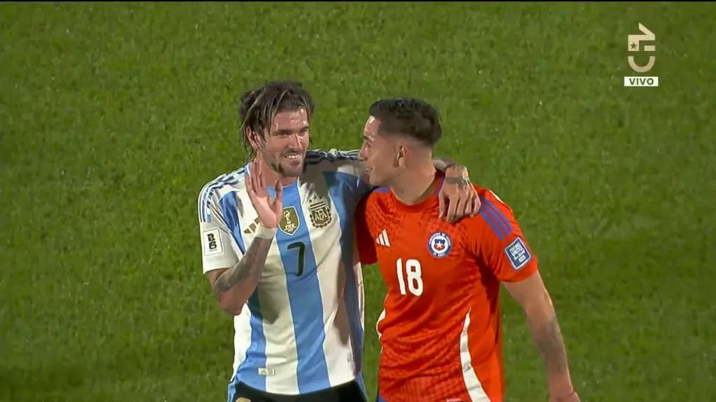 La imagen protagonizada por Rodrigo Echeverría. Foto: Captura Chilevisión.