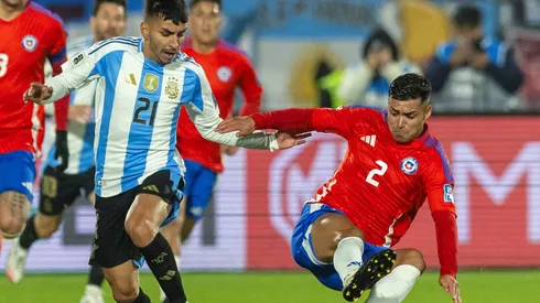 Fabián Hormazábal entró en el segundo tiempo contra Argentina.