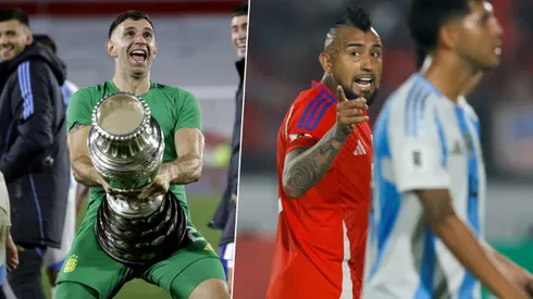 Olé usó al Dibu Martínez para burlarse de la Selección Chilena, con especial foco en Arturo Vidal.