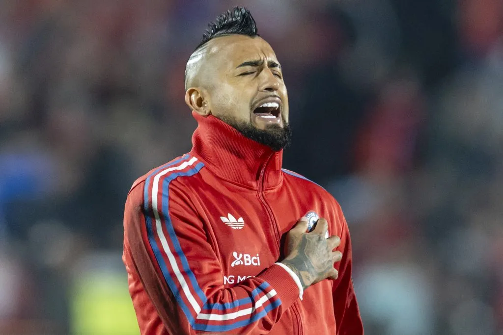 Arturo Vidal ha sido el blanco de las burlas en Argentina. Foto: Cristian Soto/Photosport