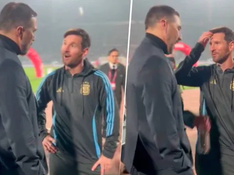 ¿Qué se dijeron? Así fue el reencuentro entre Bravo y Messi