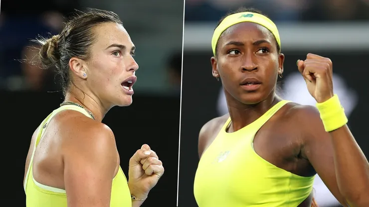 Aryna Sabalenka y Coco Gauff.