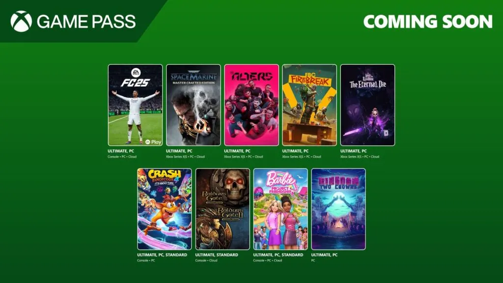 EA Sports FC 25 lidera los títulos de junio de Game Pass de Xbox.