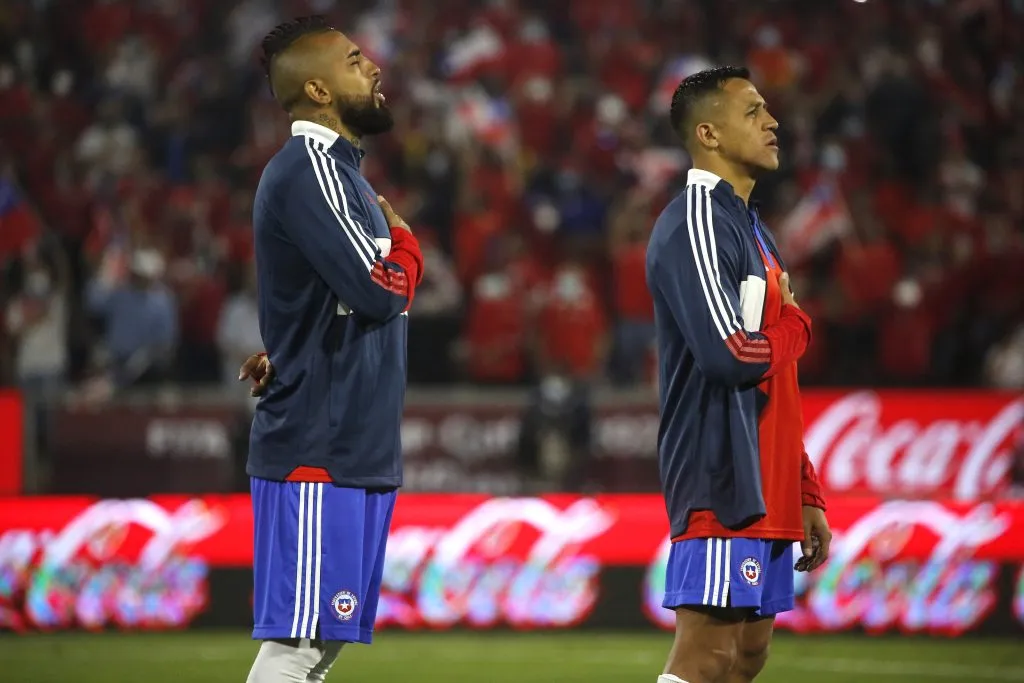 Alexis Sánchez y Arturo Vidal estarían jugando su última Eliminatoria. Imagen: Photosport