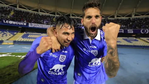 Joaquín Larrivey anotó un gol muy celebrado en Collao.