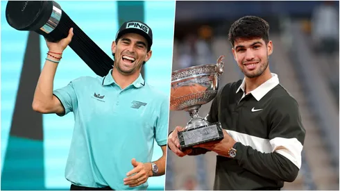 Joaquín Niemann y Carlos Alcaraz salieron campeones este domingo.