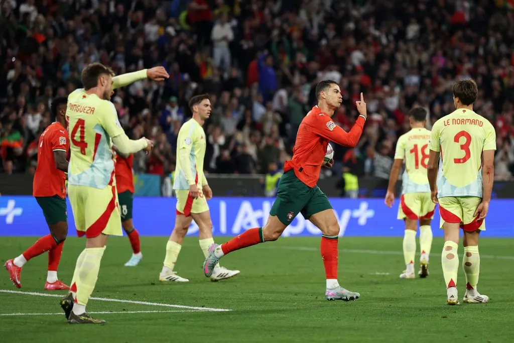 CR7 celebra su gol ante España | Getty Images