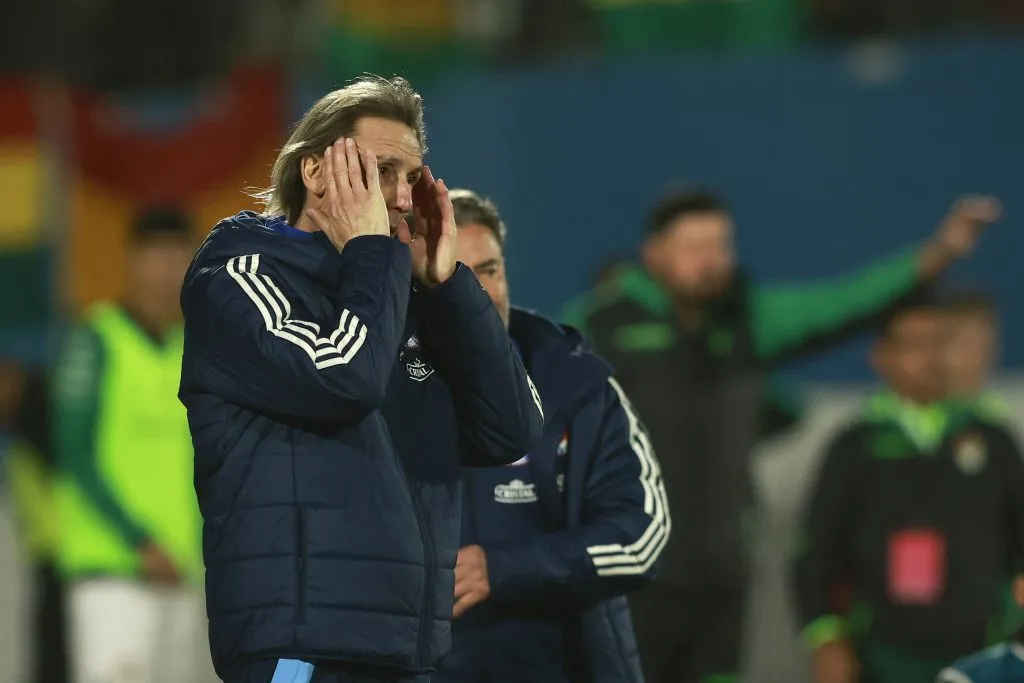 Ricardo Gareca se juega la última carta de la Roja ante Bolivia. (Felipe Zanca/Photosport).