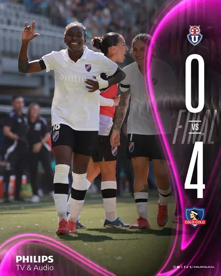 El pasado 20 de abril las albas golearon 4-0 a la U, en el Estadio Bicentenario de la Florida – Foto @colocolofemenino vía Instagram