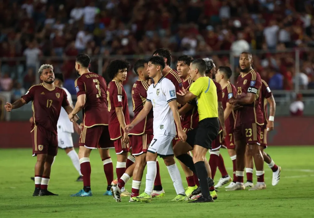 Venezuela ganó por 2-0 a Bolivia en Maturín por la fecha pasada de las Eliminatorias Sudamericanas al Mundial 2026. Foto: Edilzon Gamez/Getty Images.