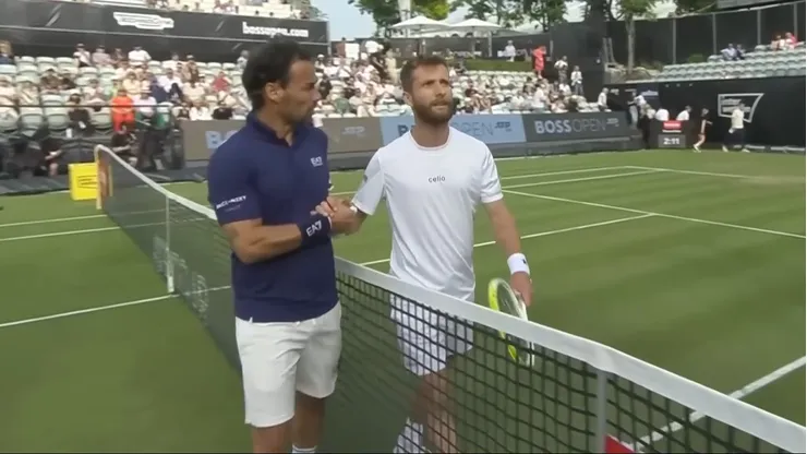 Corentin Moutet y Fabio Fogini