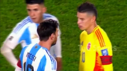 Revelan qué le dijo Messi a James en tenso momento del Argentina-Colombia.