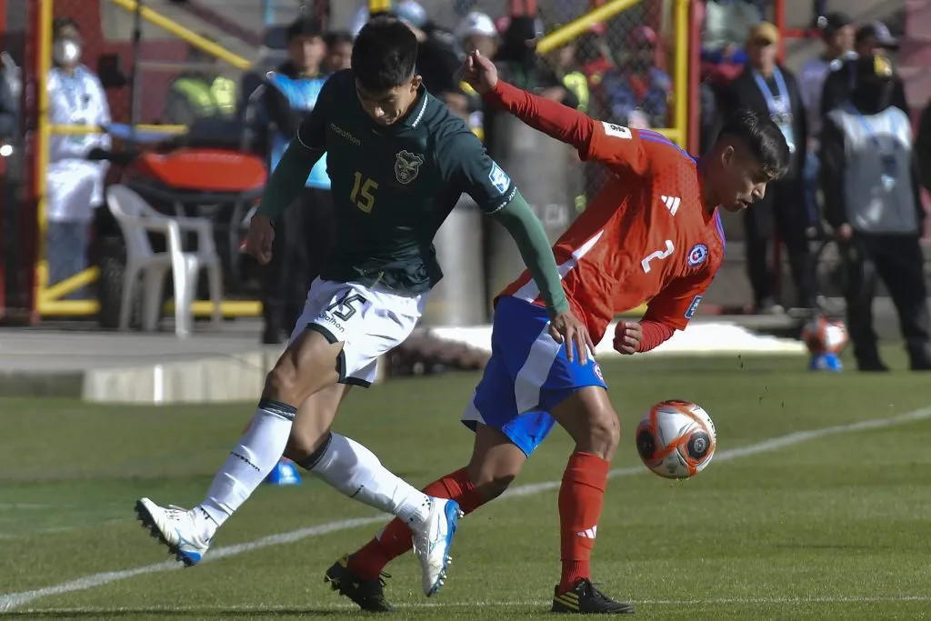 Fabián Hormazábal jugó los 90 minutos con la selección chilena en Bolivia. Foto: Daniel Miranda/APG Noticias/Photosport
