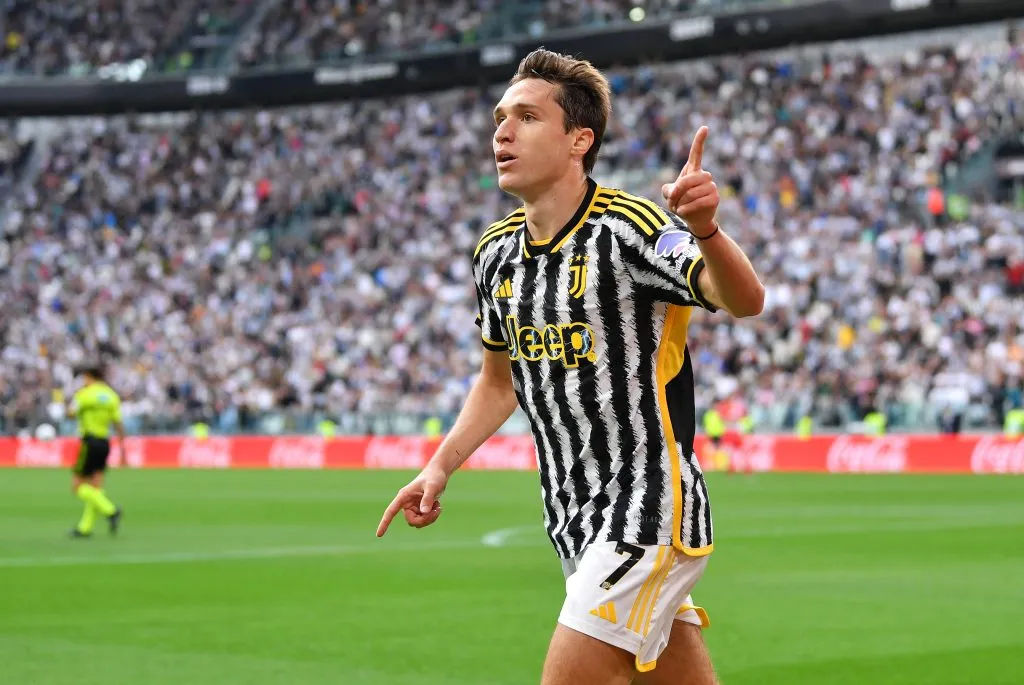 Federico Chiesa brillando en la Juventus, nivel que espera recuperar en el Betis. Foto: Valerio Pennicino/Getty Images.