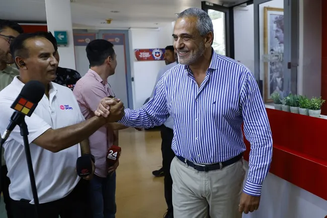 Pablo Milad, por ahora, sigue como presidente de la ANFP. (Marcelo Hernandez/Photosport).