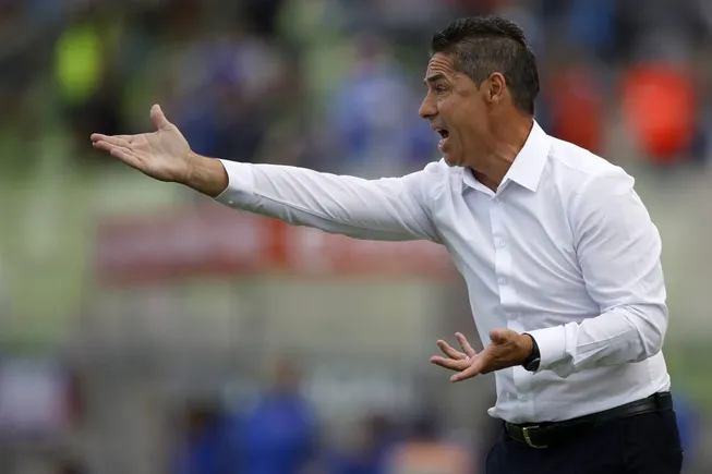 Almandoz cuando era entrenador de Deportes Copiapó. (Andres Pina/Photosport).