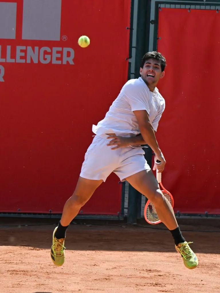 Cristian Garin en el Challenger de Bratislava (Foto: Bratislava Open).