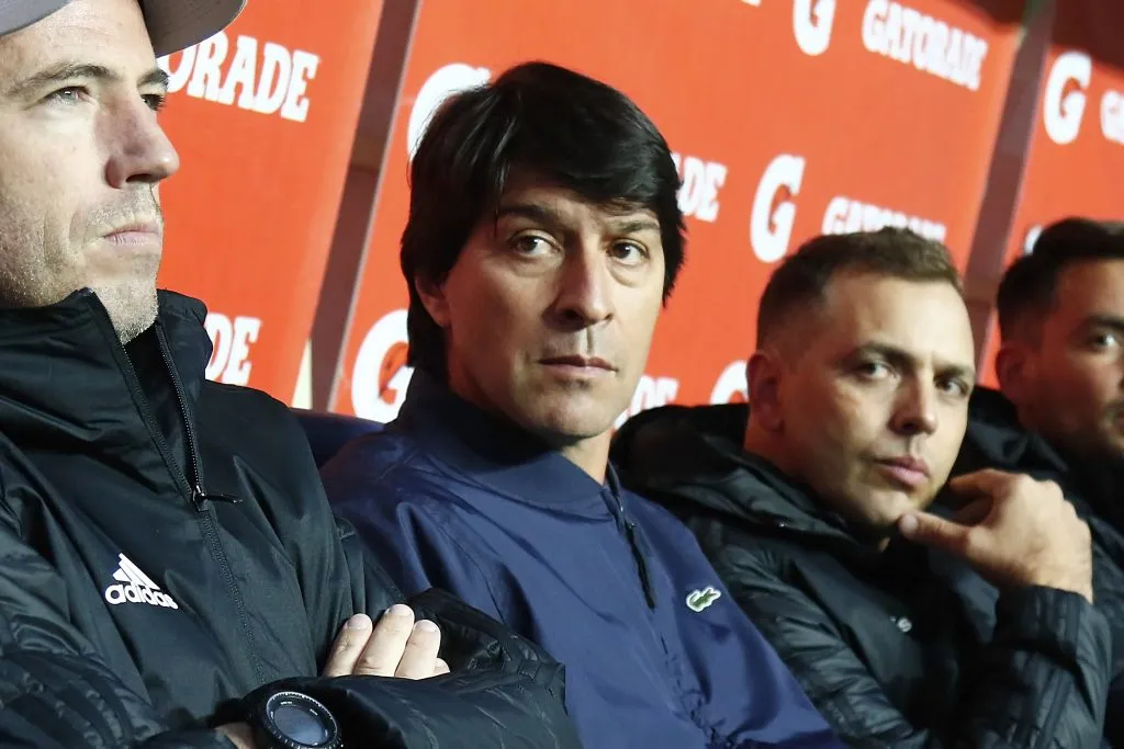 Daniel Garnero vino con Olimpia a jugar ante Universidad de Concepción por la Copa Libertadores. (Alejandro Zonez/Photosport).