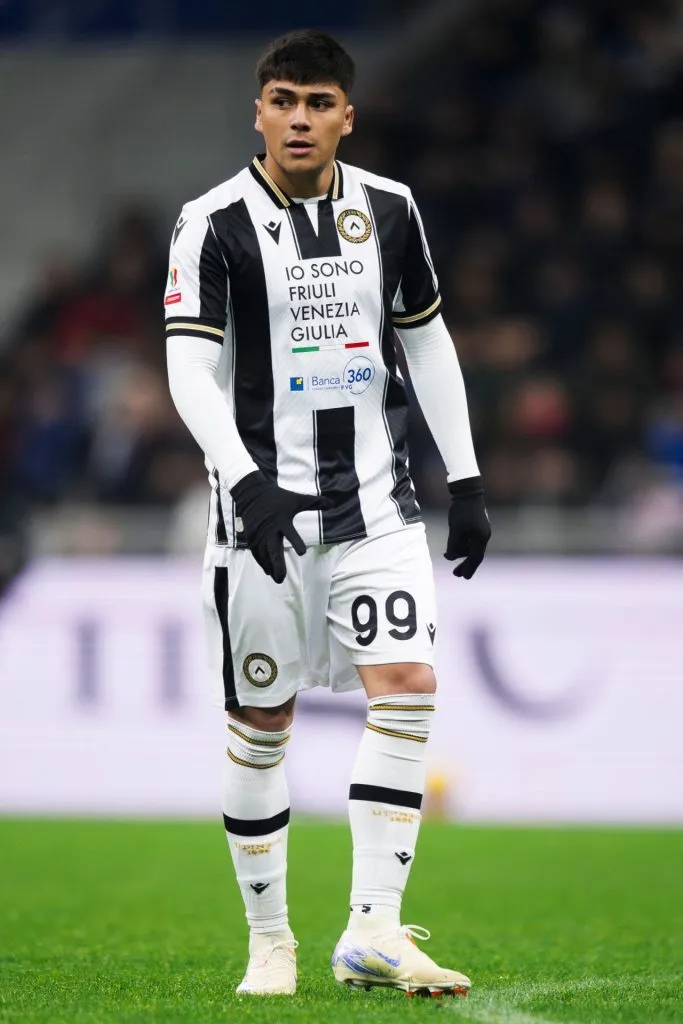 Damián Pizarro, ex Colo Colo, tuvo su primera temporada en Udinese (Getty Images)