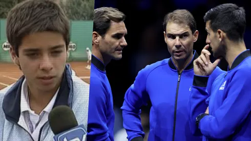 La emoción del ahora ex tenista en sus inicios.