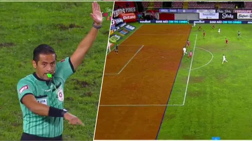 El VAR una vez más hizo el ridículo en un partido de la Liga de Primera.