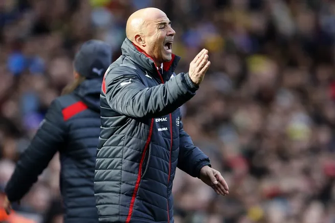 Jorge Sampaoli en la selección chilena. (Andres Pina/Photosport).