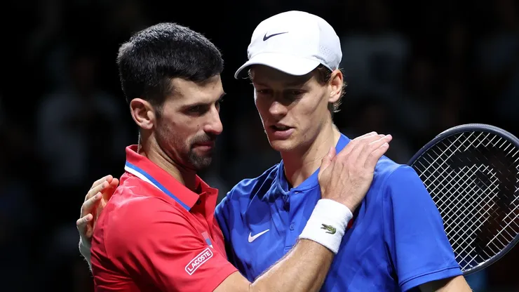 Novak Djokovic y Jannik Sinner