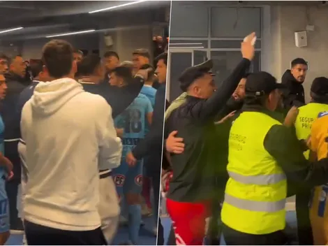 No se vio en TV: la pelea entre jugadores de Iquique y Everton
