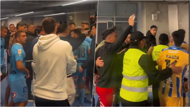 Jugadores de Iquique y Everton se gritaron de todo