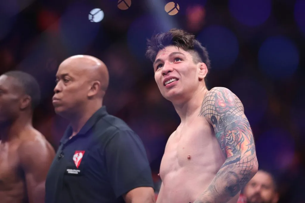 LAS VEGAS, NEVADA – MARCH 08: Ignacio Bahamondes of Chile looks on after defeating Jalin Turner of the United States during the first round in a lightweight bout during UFC 313 at T-Mobile Arena on March 08, 2025 in Las Vegas, Nevada.  (Photo by Ian Maule/Getty Images)