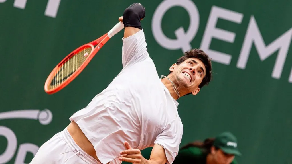 Cristian Garin en el Challenger de Poznan (Foto: Team Chile).