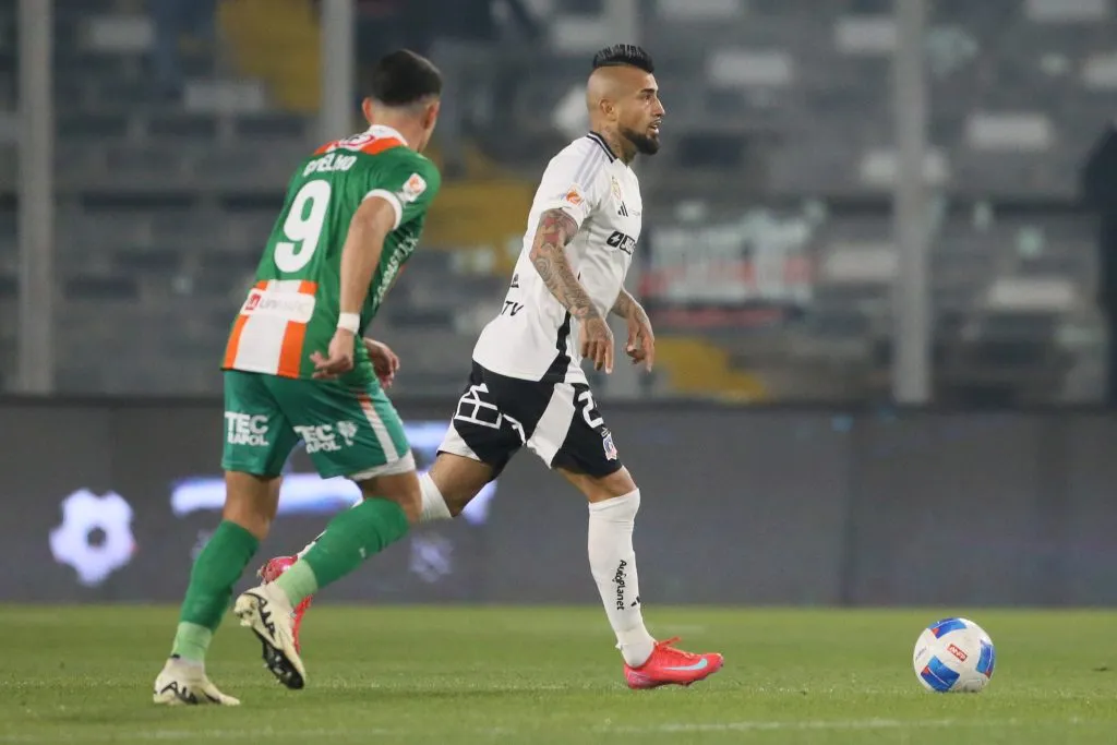Arturo Vidal fue un pilar en el mediocampo de Colo Colo en la goleada por 4-0 sobre Cobresal. | Foto. Photosport.