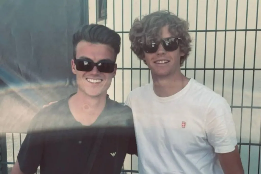 Tobias Tappeiner y Jannik Sinner.