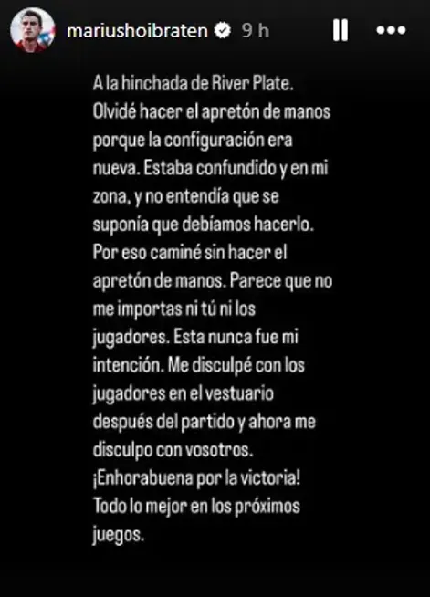 La publicación de Instagram del capitán de Urawa Reds. (Foto: Instagram)
