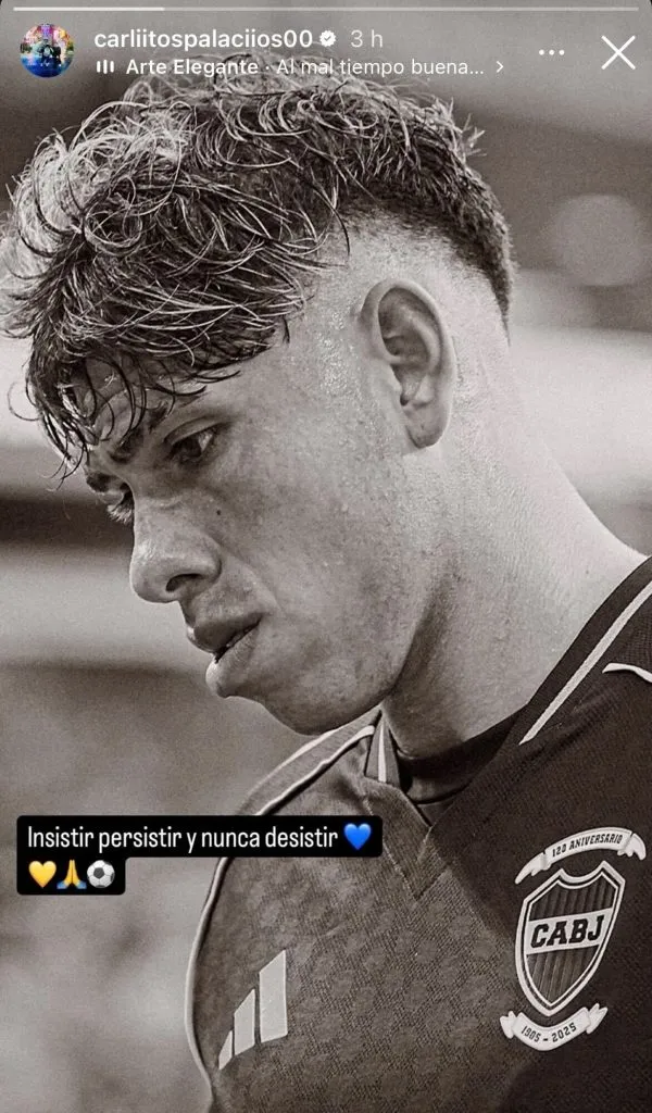 Carlos Palacios se puso reflexivo luego de las críticas por su estreno en el Mundial de Clubes. Foto: Instagram.