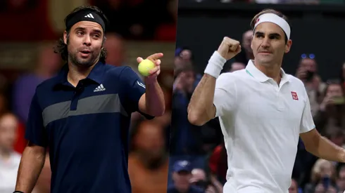 Uno de los grandes rivales que tuvo González como profesional fue el suizo, Roger Federer.