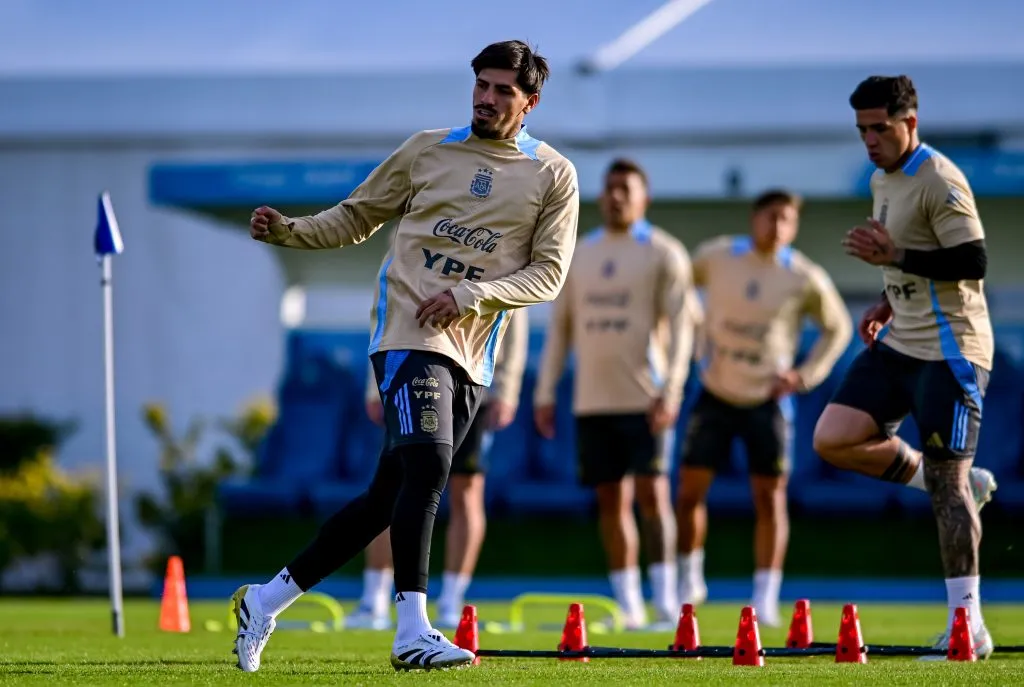 Kevin Lomónaco entrenando en la selección argentina. (Photo by Marcelo Endelli/Getty Images)