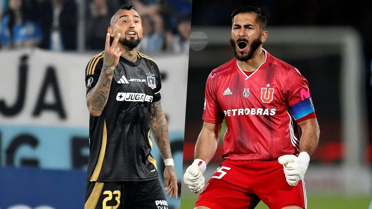 Arturo Vidal y Johnny Herrera suman un nuevo capítulo en su historial de cruces. Foto: Photosport.