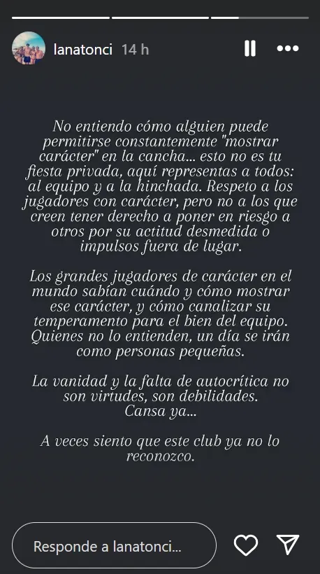 El mensaje de la hija de Jozic tras el partido de Colo Colo
