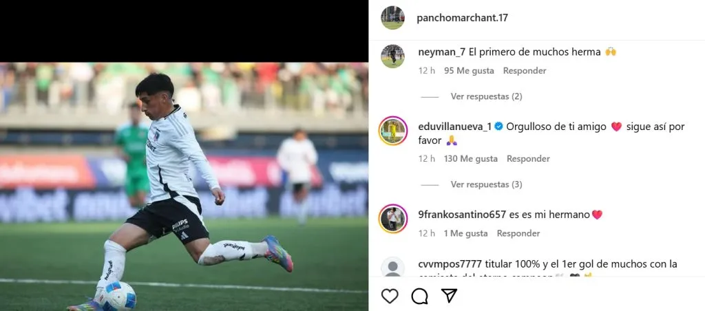 Las palabras de apoyo a Marchant